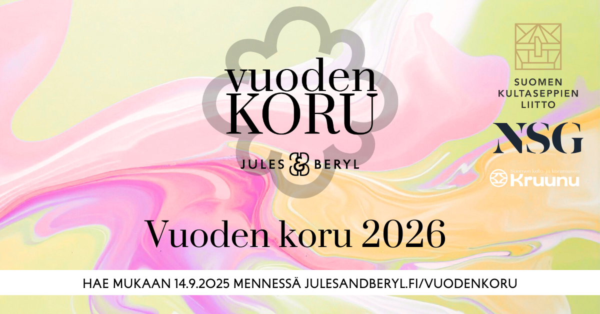 Vuoden koru 2026 -haku on avoinna!